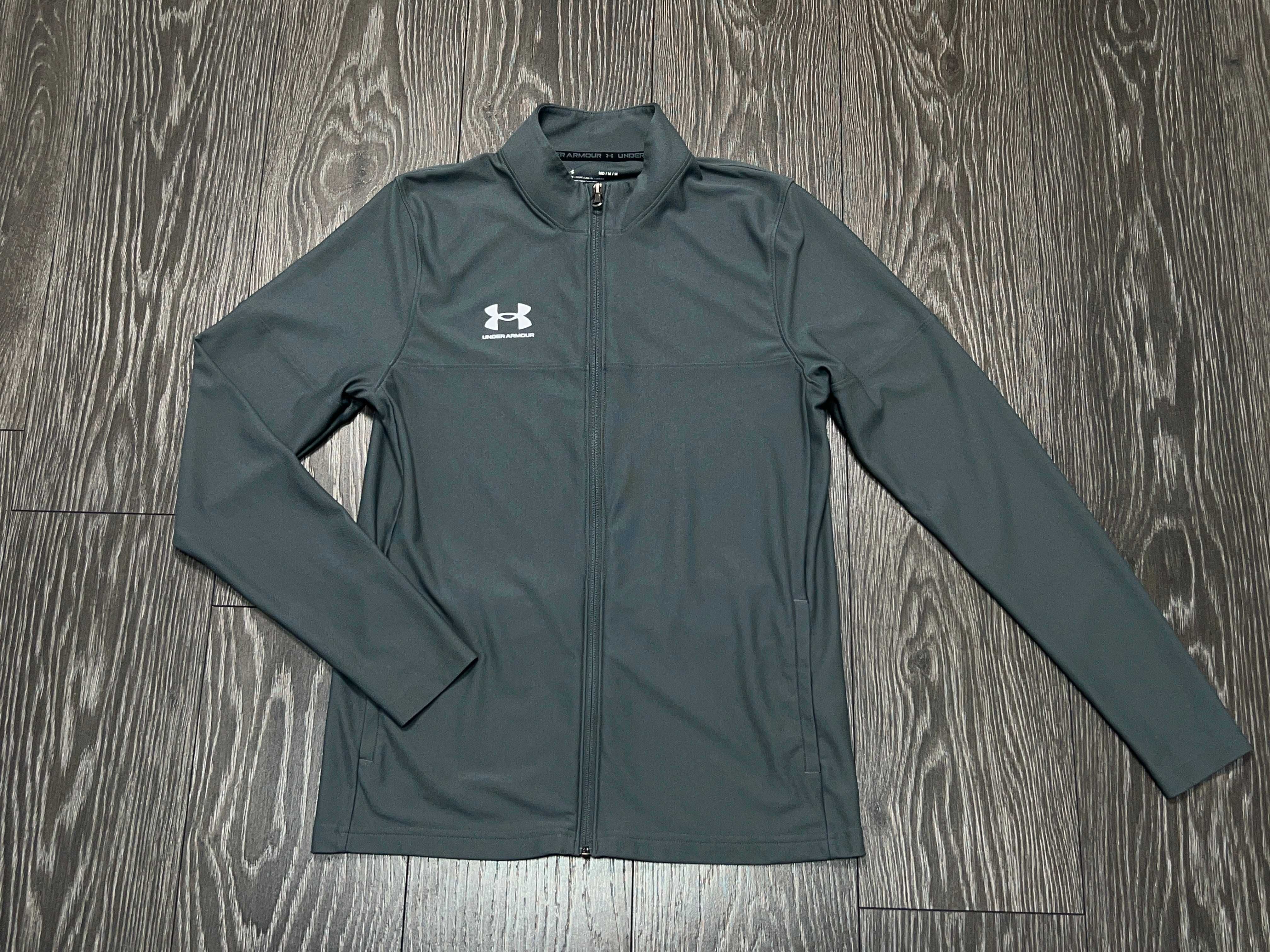 Under Armour чоловіча кофта спортивна на замку олімпійка сіра оригінал