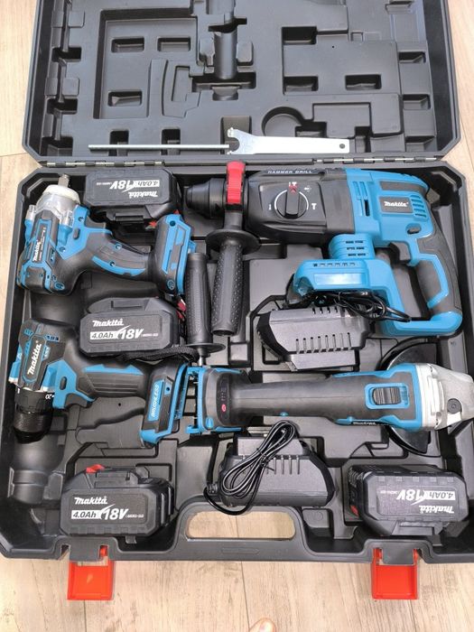 Набір Makita 4в1, 2 аккумулятори