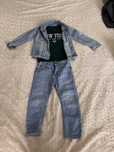 Джинсова куртка,джинси Zara 4-5,лонгслів h&m