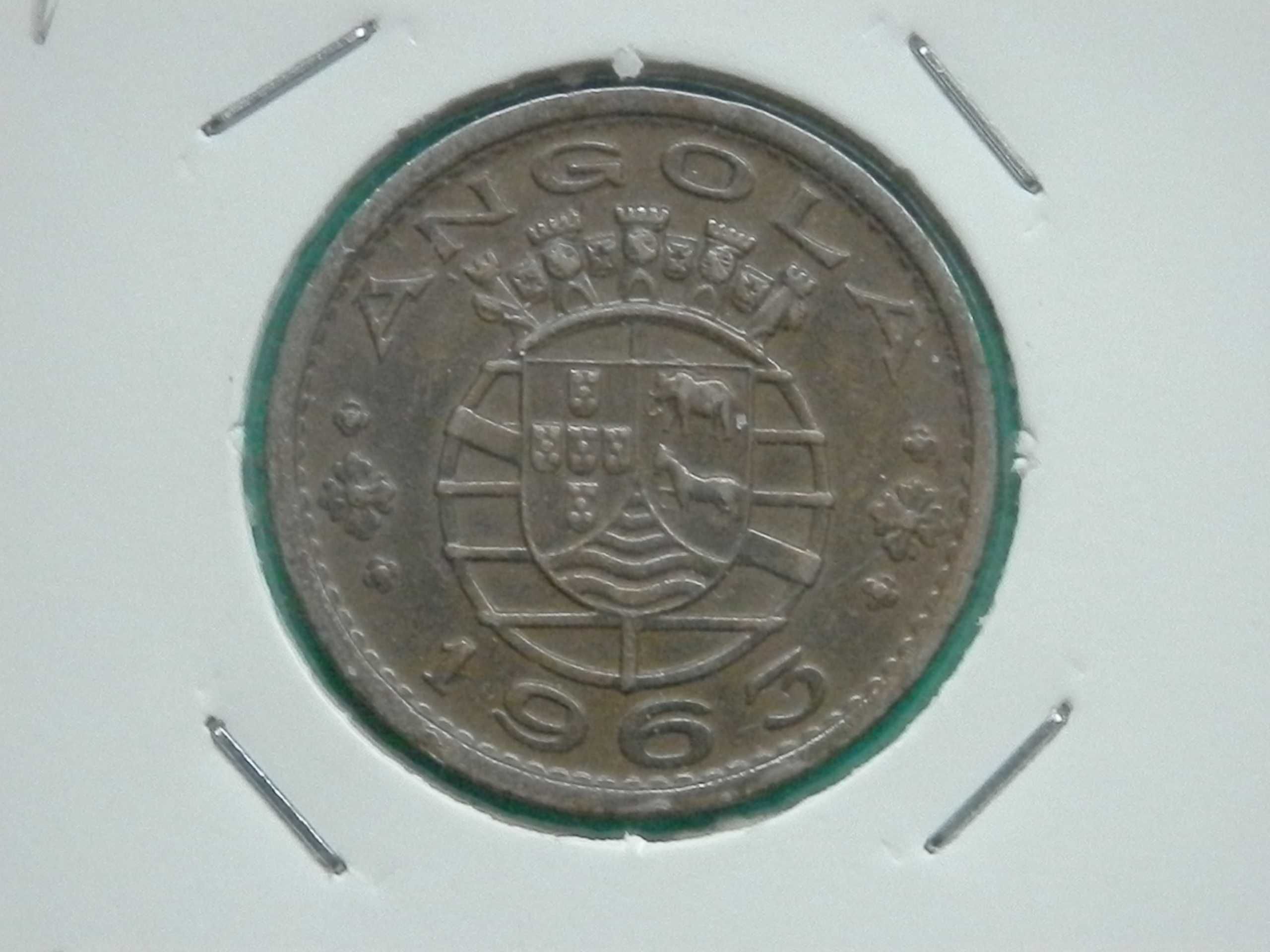 385 - Angola: 1 escudo 1963 bronze, por 2,00