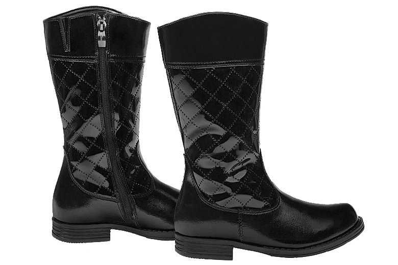 Kozaki Kozaczki zimowe KORNECKI 4356 Czarne ocieplane rozmiar 26