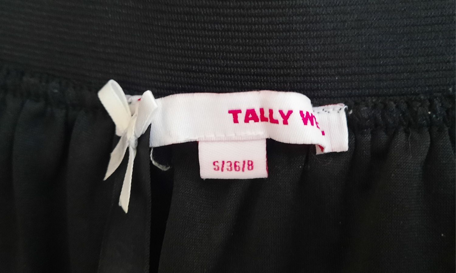 Спідниця чорна в білий горох Tally Weill S/36