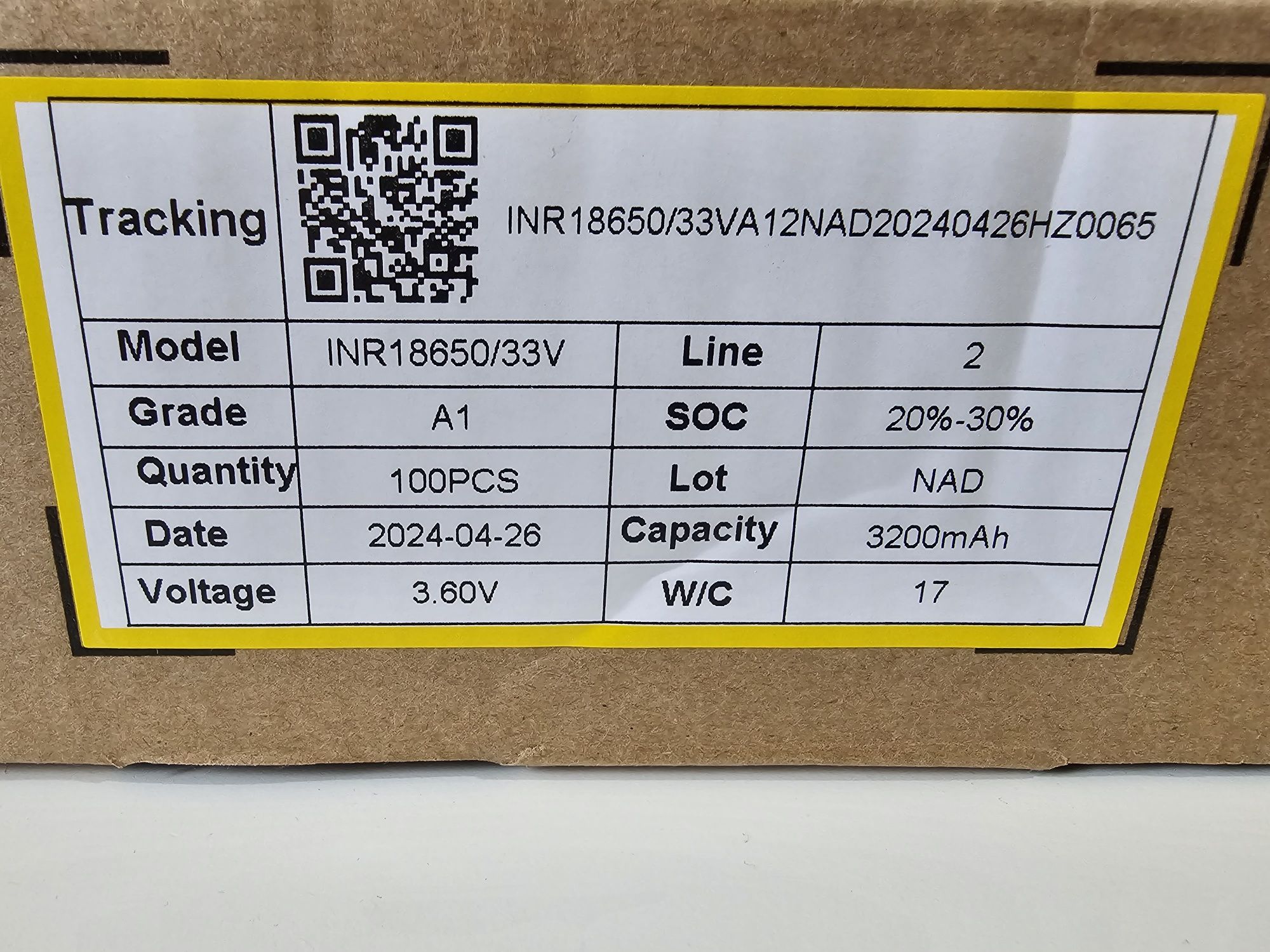 Аккумулятор EVE INR 18650-33V 3200mAh-10A 2024год.