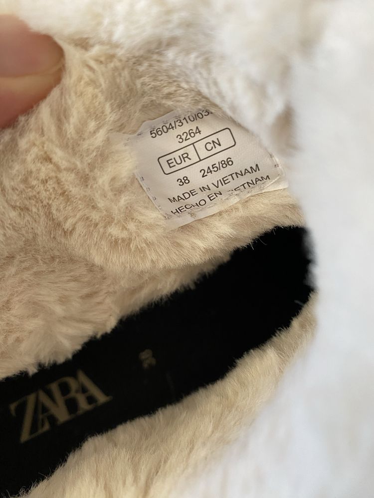 Botki z futerkiem Zara rozmiar 38 typu emu