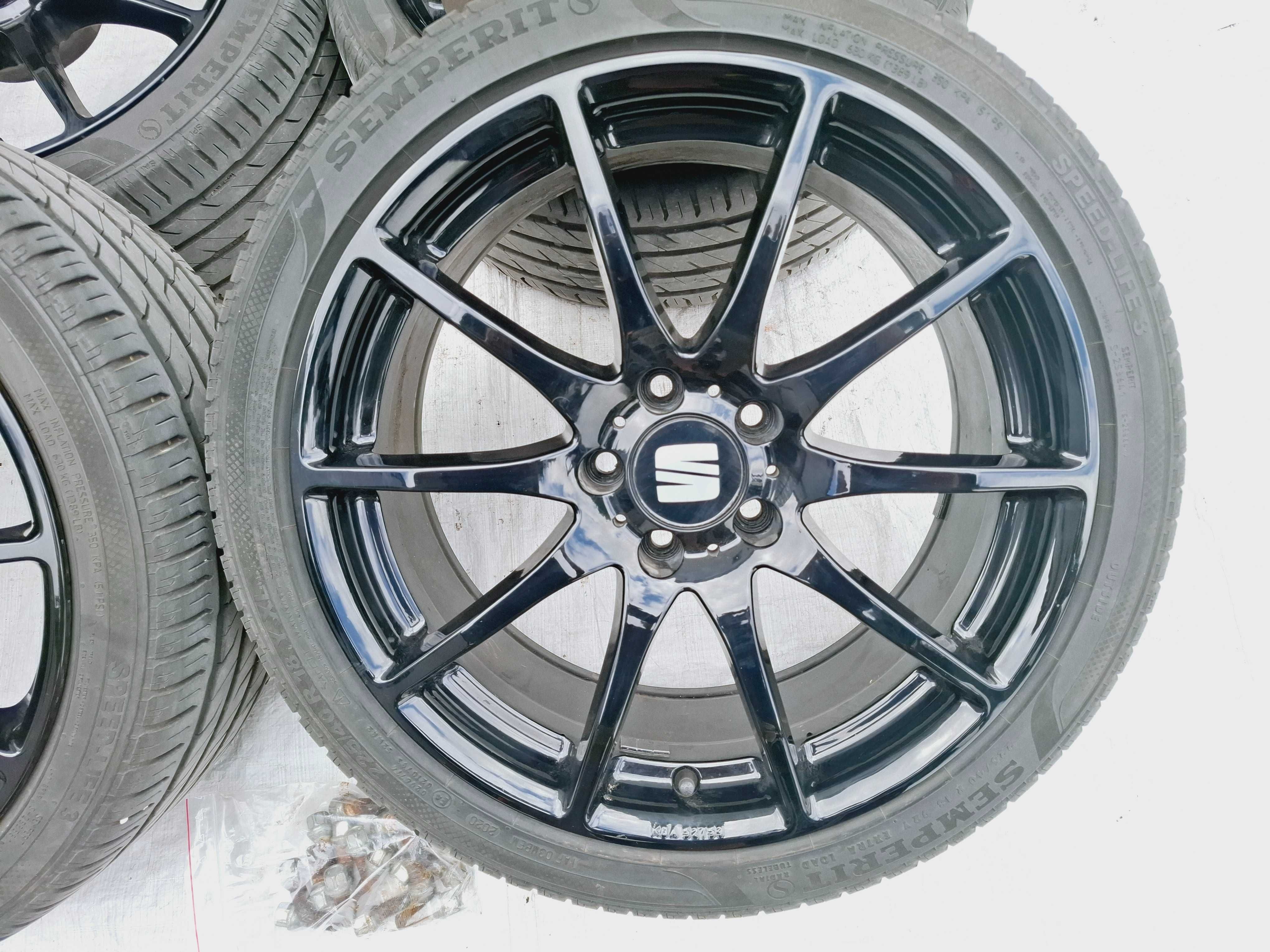koła felgi aluminiowe z oponami seat leon iii 3 st fr cupra 225/40/18