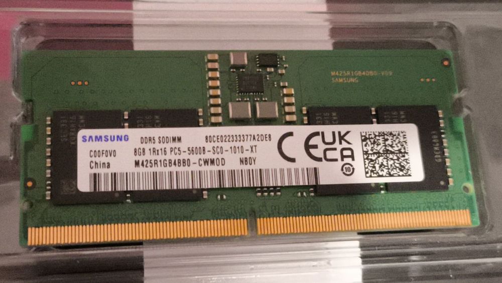 Оперативная память DDR5 SODIMM 8GB 5600MHz для ноутбука