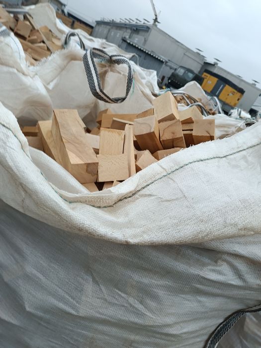 Дрова букові на камін промислово сушені грубий брус