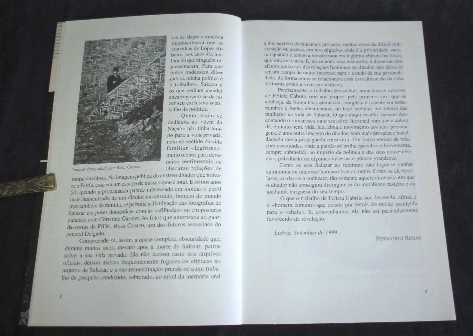 Livro Mulheres de Salazar Felícia Cabrita