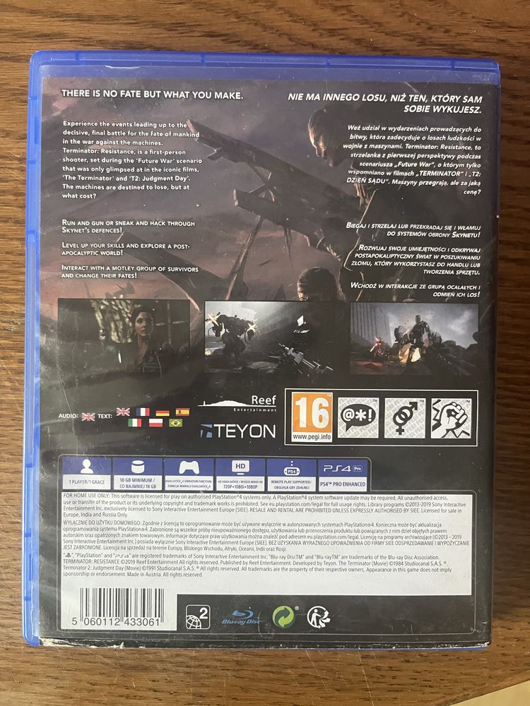 Terminator resistance ps4