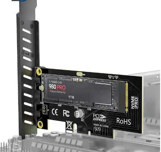 Adaptador SSD M2 NMVE para PCIE Express novo excelente estado
