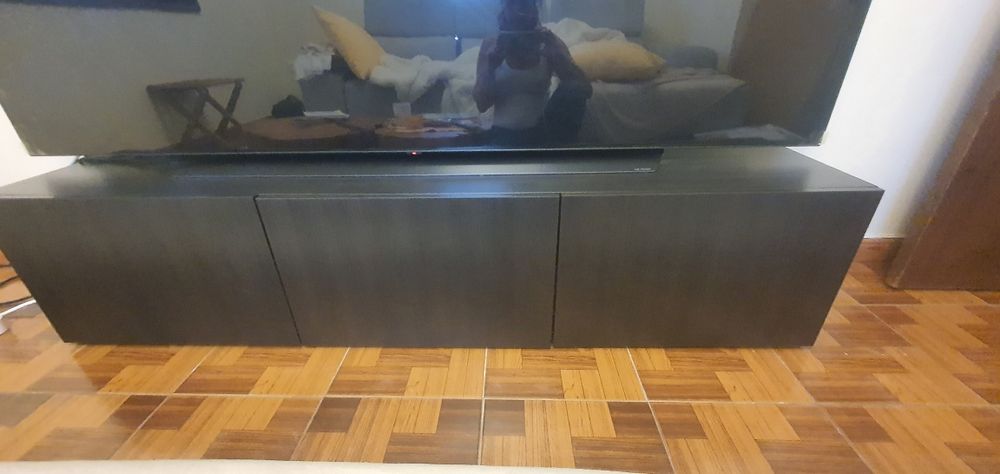 Movel Tv preto-castanho