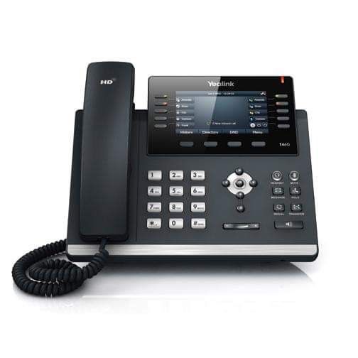 Telefon przewodowy z Yealnik SIT-T46G + Przystawka sekretarska EXP40
