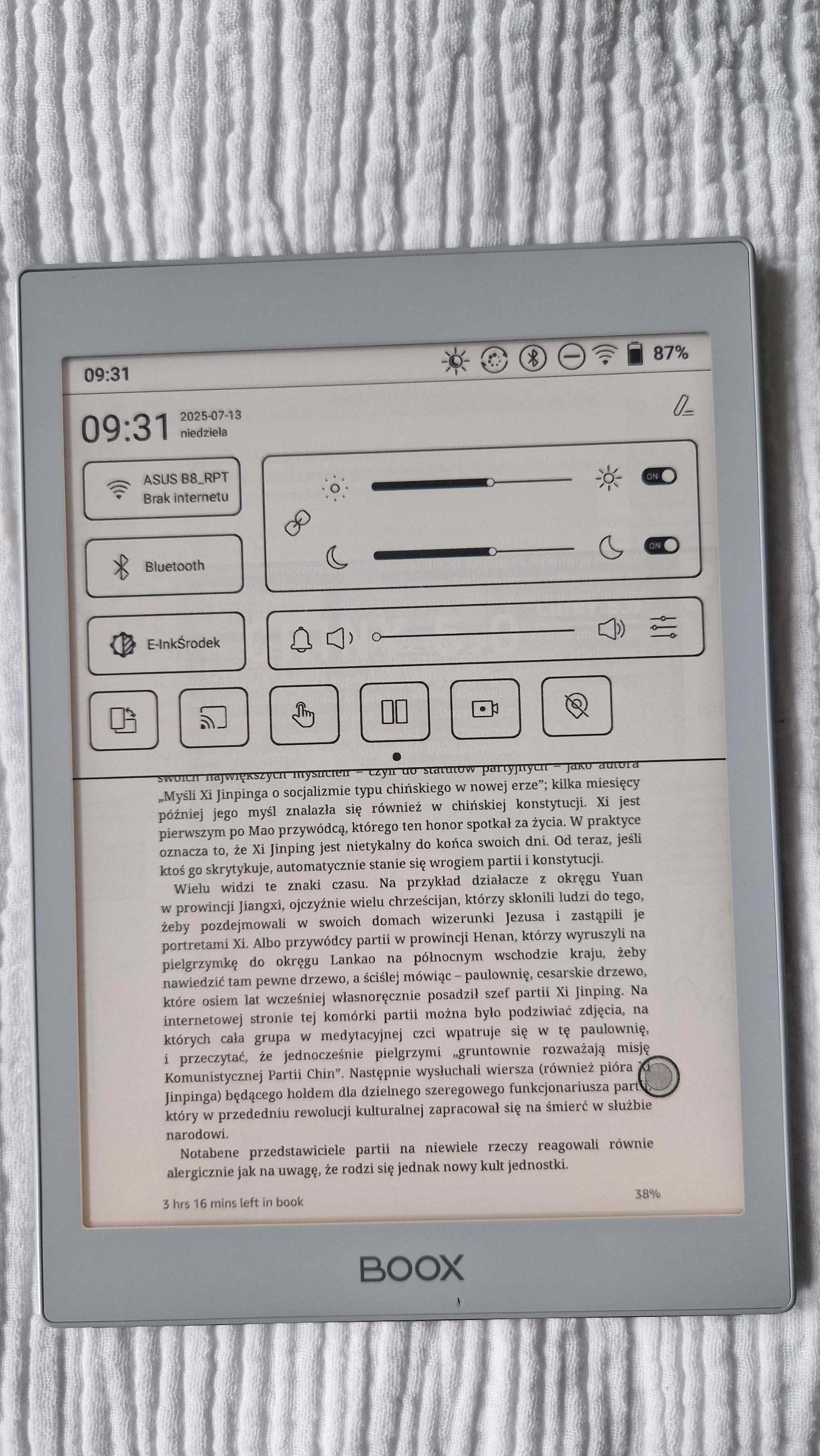 e-reader czytnik Onyx Boox Nova Air
