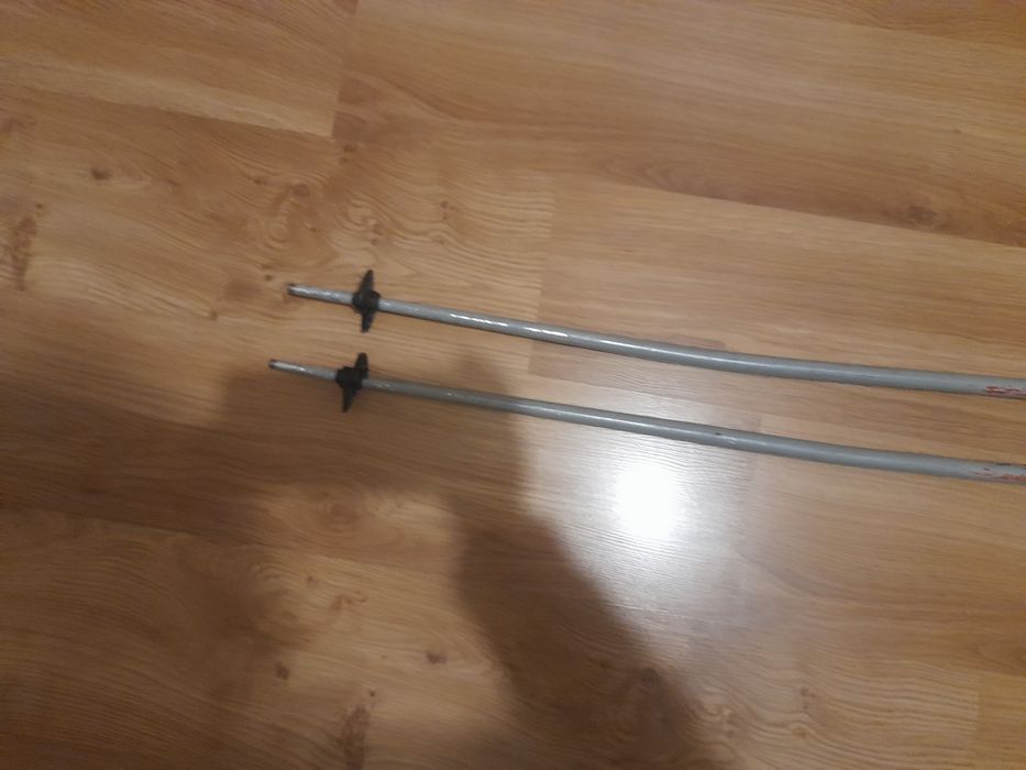 Kije narciarskie zjazdowe Fischer 125 cm uszkodzone talerzyki