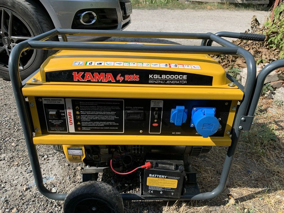 Генератор 6,5квт. бензиновий  гібридний запуск