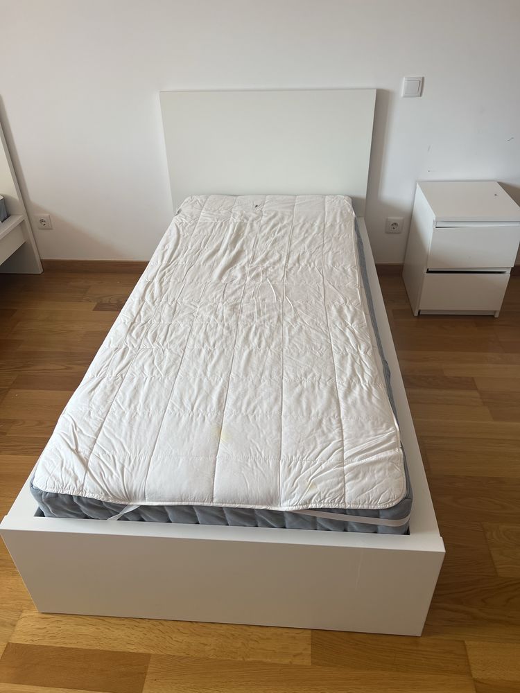 Estrutira de cama Malm ikea 90x200