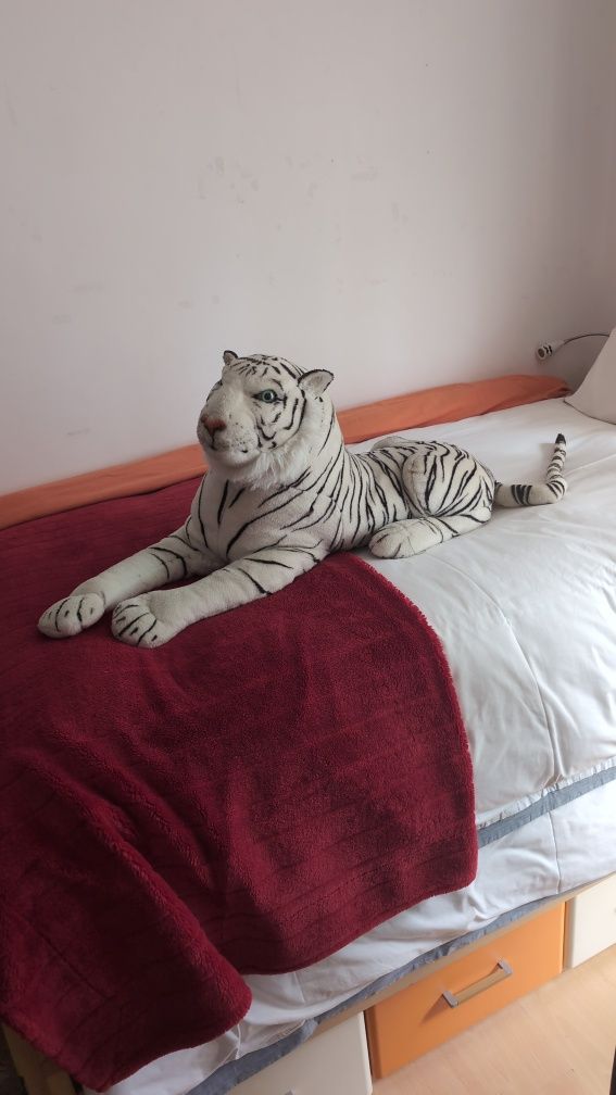 Peluche Tigre Branco Grande