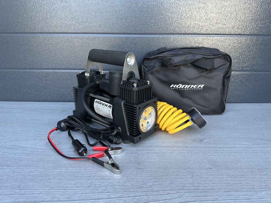 ‼️Автомобільний компресор KONE двухпоршневий 87л/хв, Автокомпрессор‼️