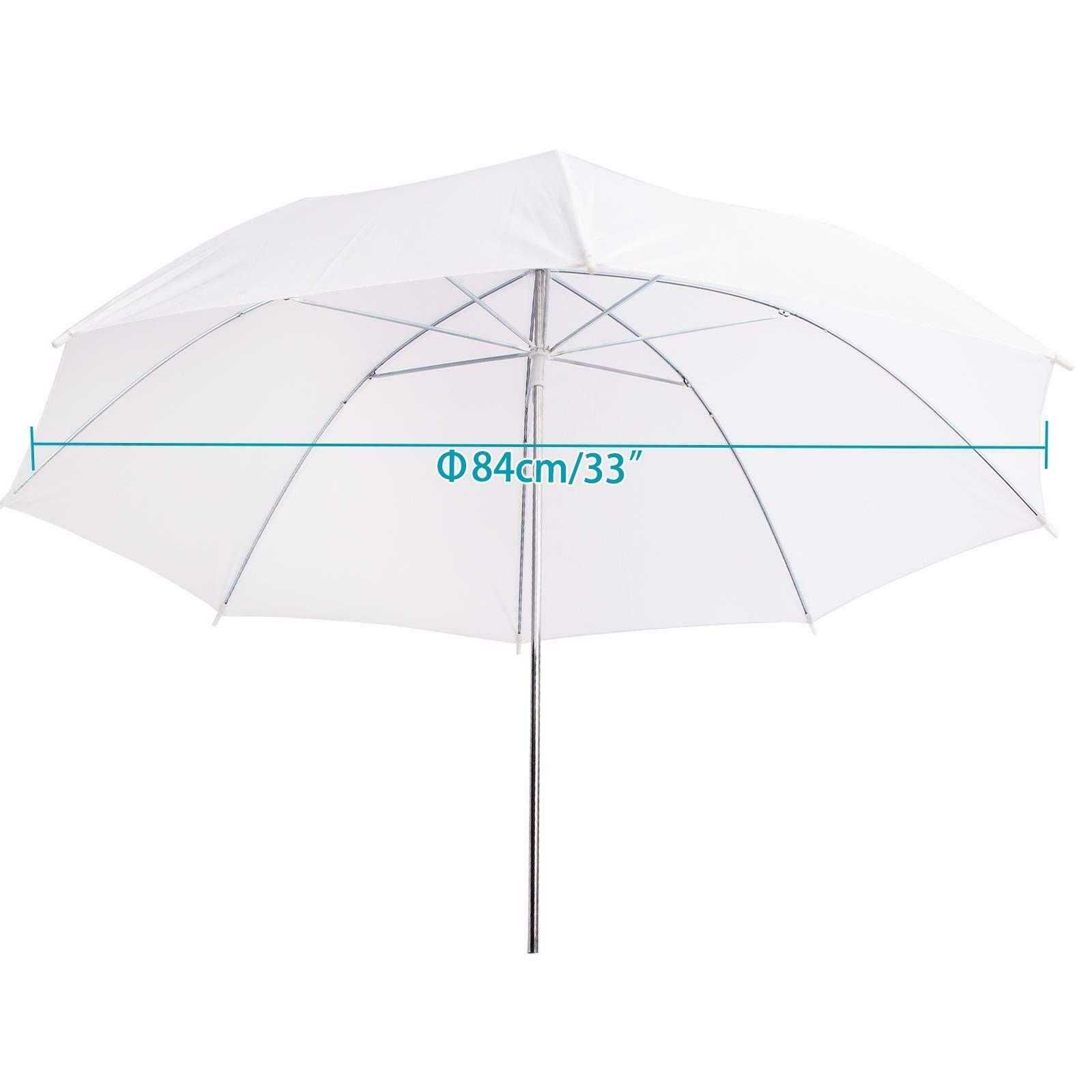 Sombrinha 84cm Difusor Estúdio para Flash Branco NOVO