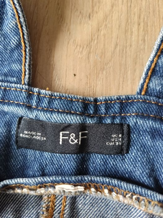 Dżinsowa sukienka ogrodniczki F&F 36