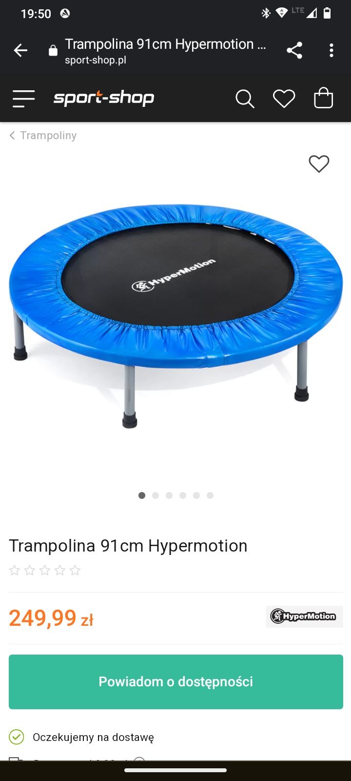 Trampolina 91cm HyperMotion