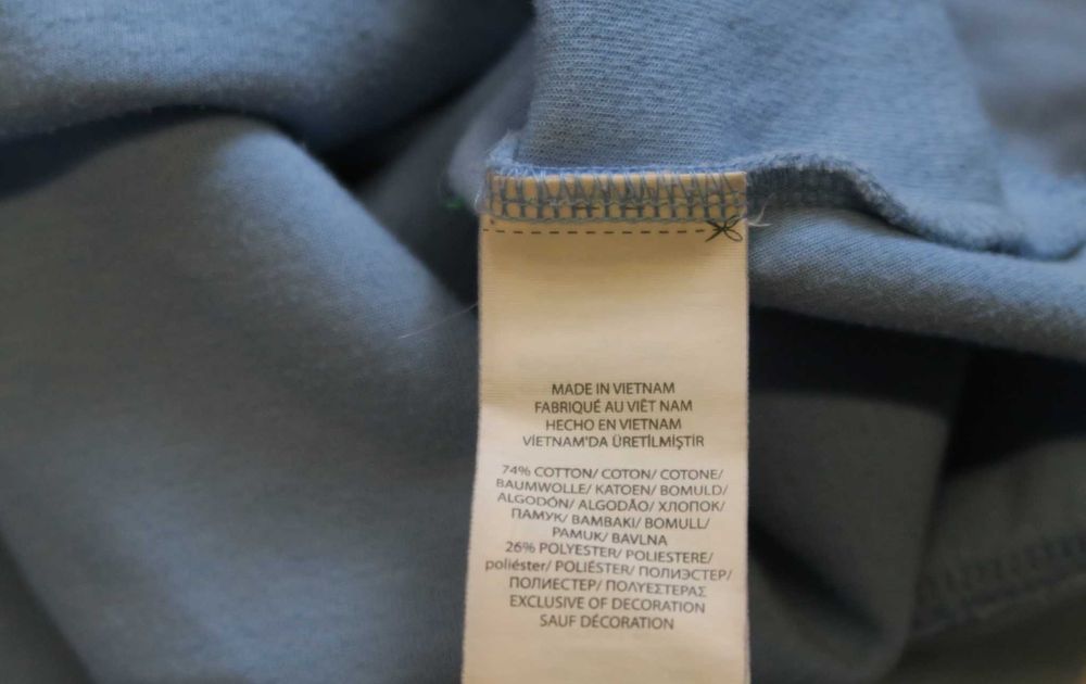 Ralph Lauren bluza zapinana do połowy baby blue XL