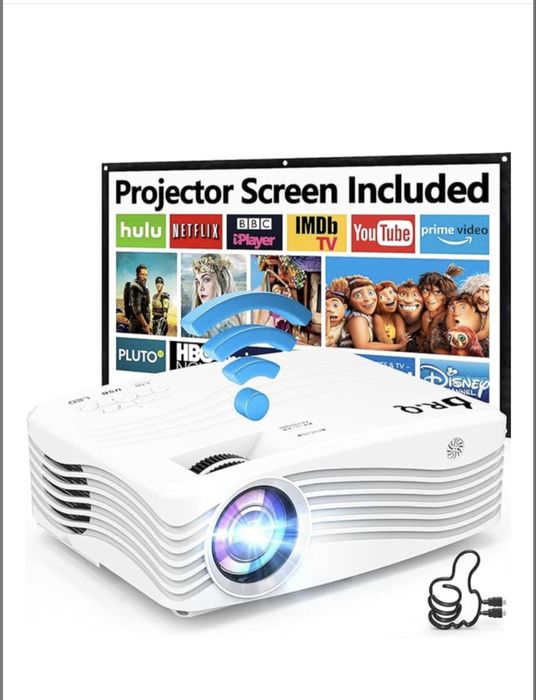 Мультимед. проектор DR.Q Ak-50 full hd led 6000 Лм WiFi з динаміками.