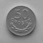 Moneta PRL 50 groszy 1984r.Al.Stan menniczy.
