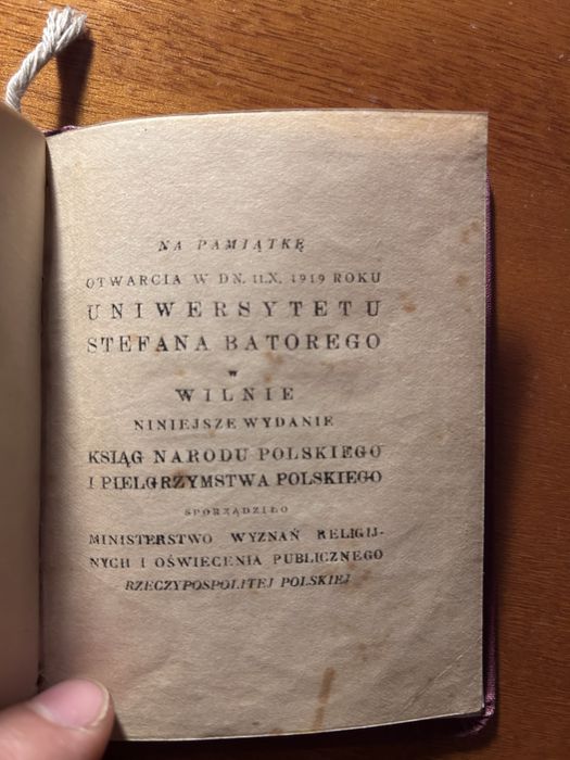 Księgi narodu polskiego i pielgrzymstwa, 1919, Mickiewicz unikat antyk