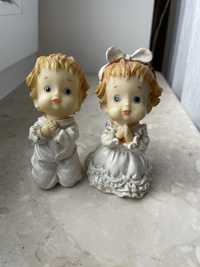 Figurki kolekcjonerskie dzieci figurka dziewczynka chłopiec prl vintag