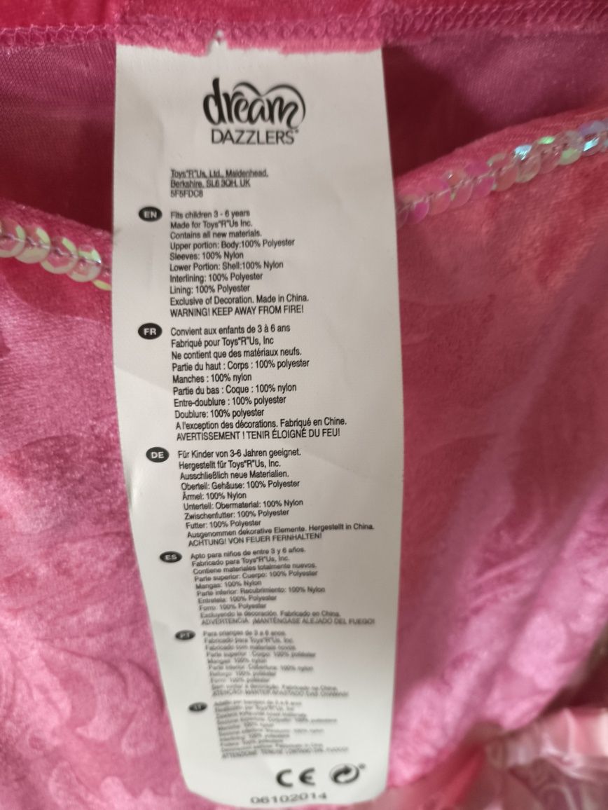 Vestido de Princesa 3-6 anos
