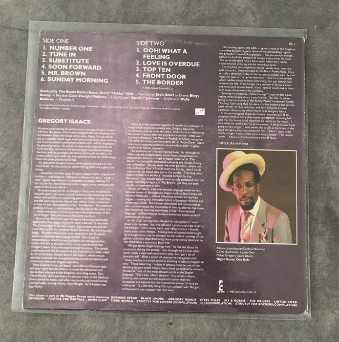 Vinil gregory isaacs live