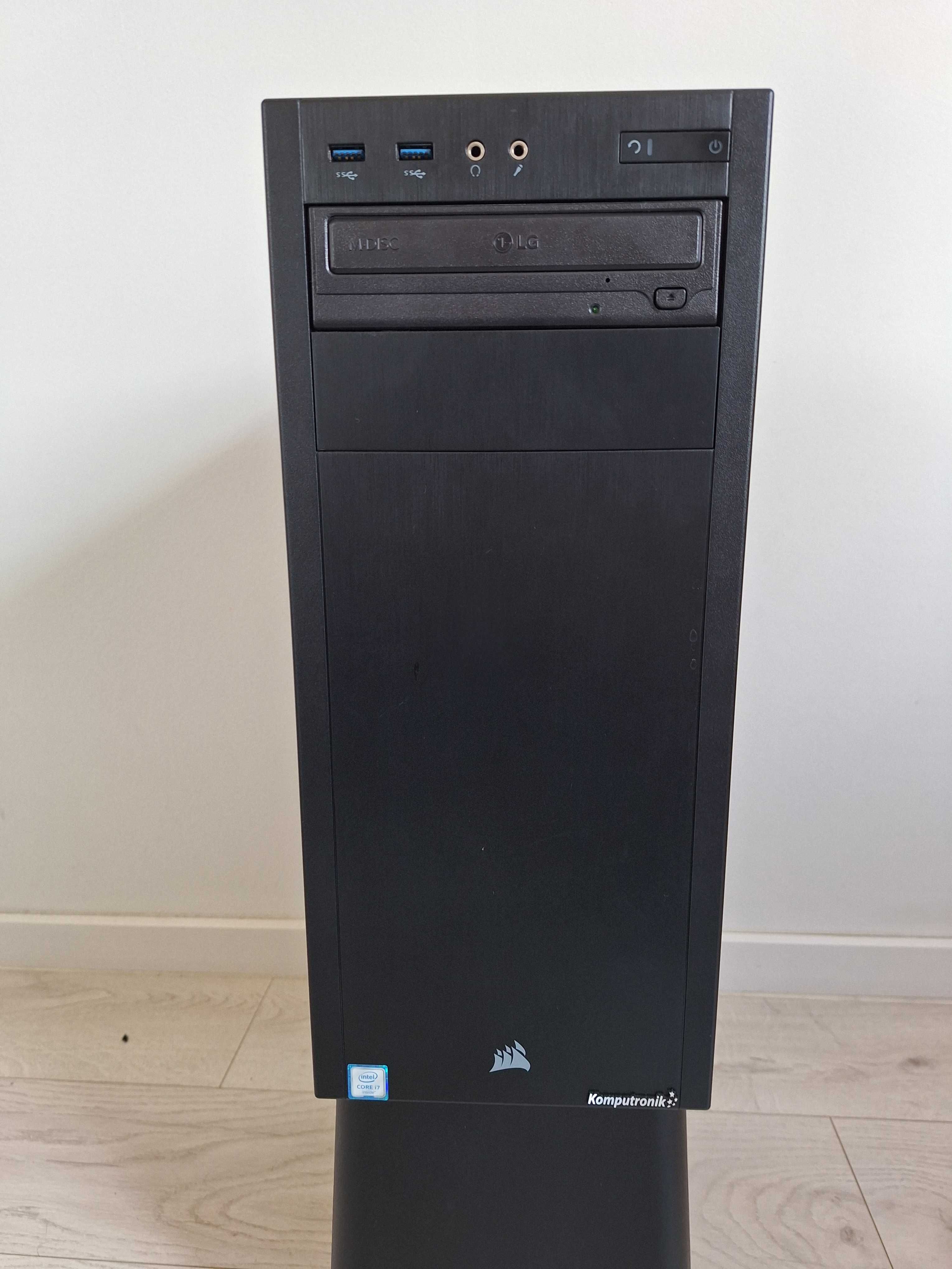 Komputer PC do gier,pracy Win10, i7 4GHz, RAM 32GB, GTX 1070 Gamingowy