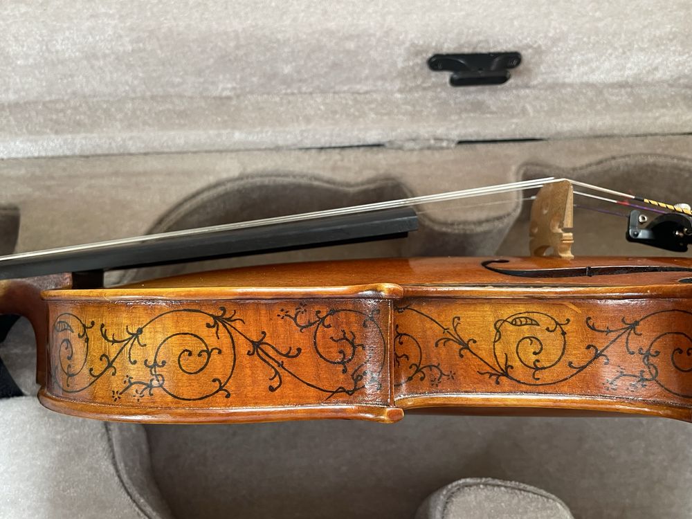 Майстрова Stradivari Hellier 4/4 інкрустована Страдіварі +футляр ВІДЕО