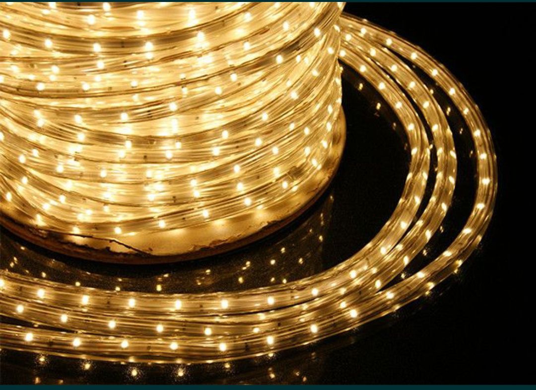 Гирлянда дюралайт шланг LED уличный 10м 20м 50м 8 режимов