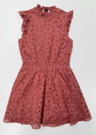Sukienka Różowa Cubus Koronkowa 134 140 cm 9 10 lat