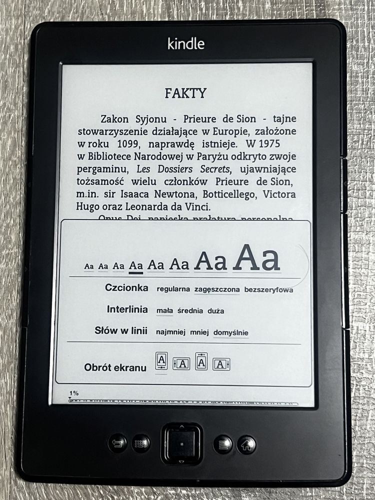 Czytnik książek Amazon Kindle 5 z POLSKIM MENU + ebooki GRATIS