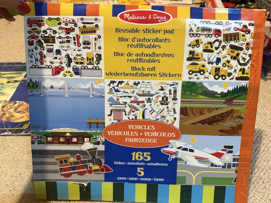 Mówiące pióro CLEMENTONI, naklejki adhezyjne