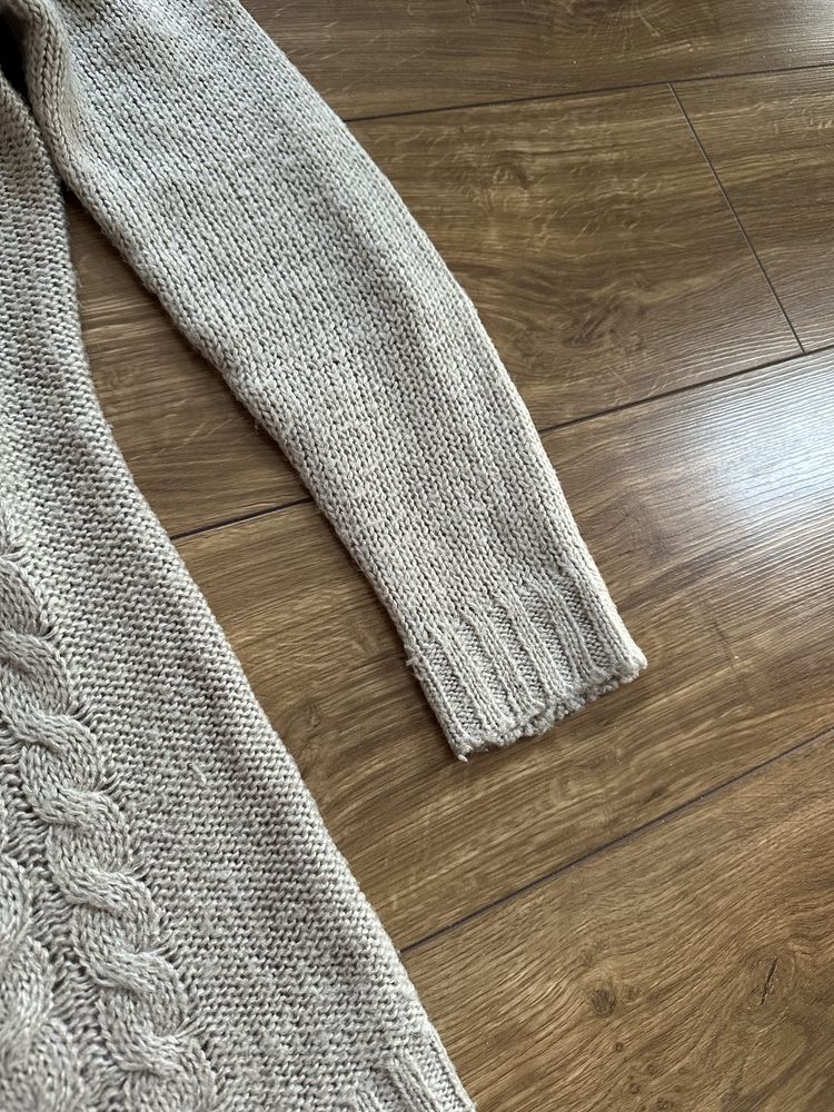 Sweter długi ciepły zima rozmiar S