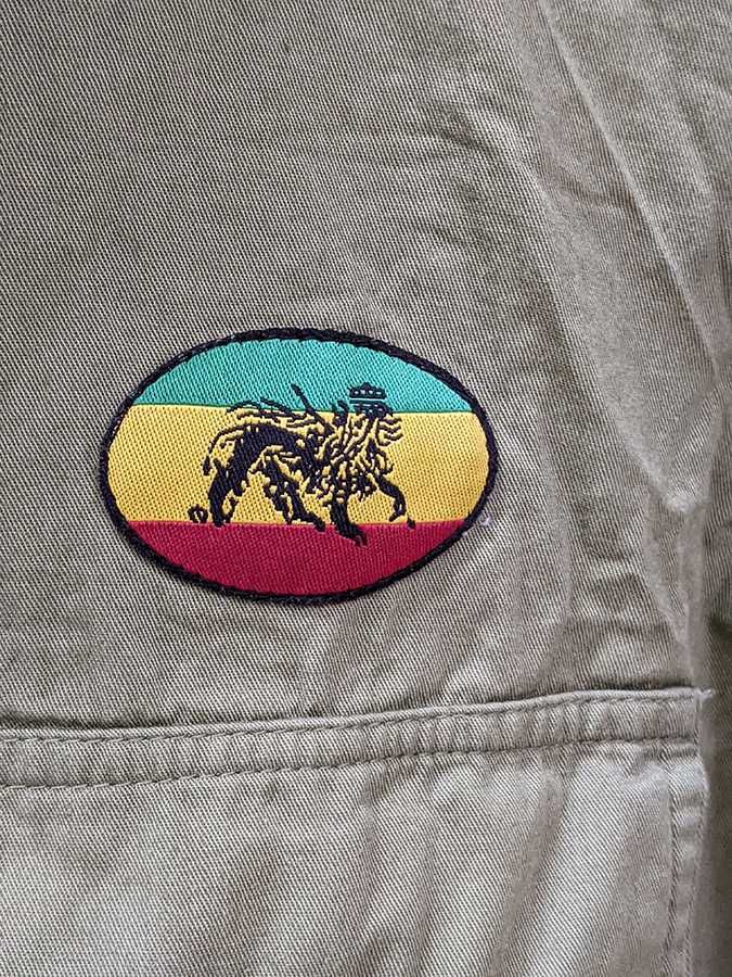 Сорочка чоловіча JAH Army для реггей фанів та растаманів M