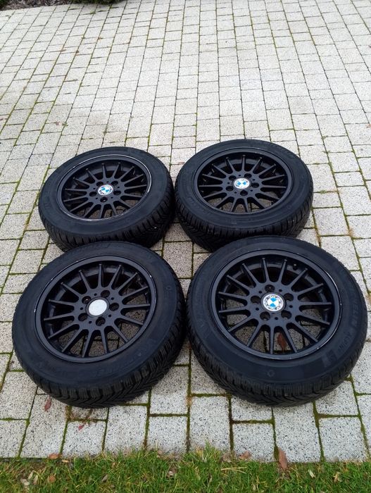 Koła Alufelgi BMW 205/55 r16 styling 32 opony zimowe Michelin Alpin