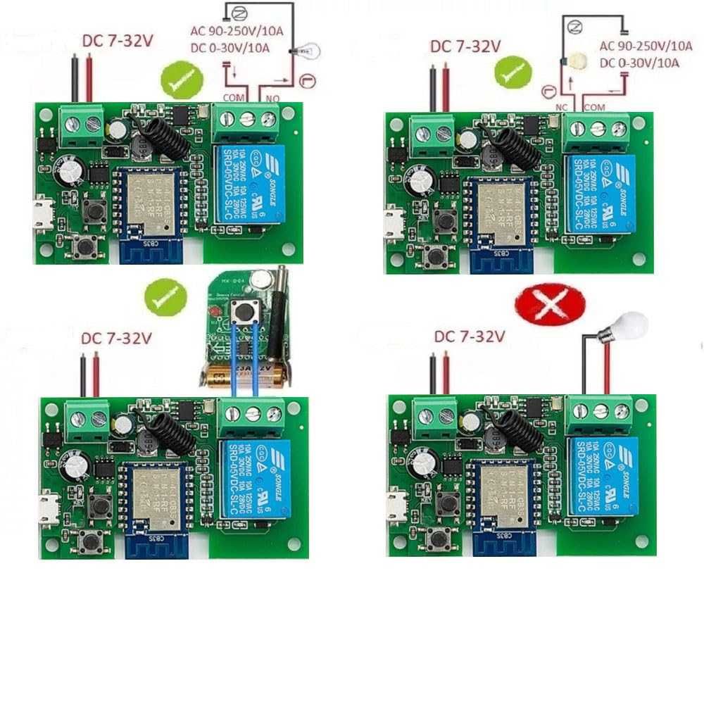 MHCOZY 1-kanałowy moduł przełącznika bezprzewodowego USB