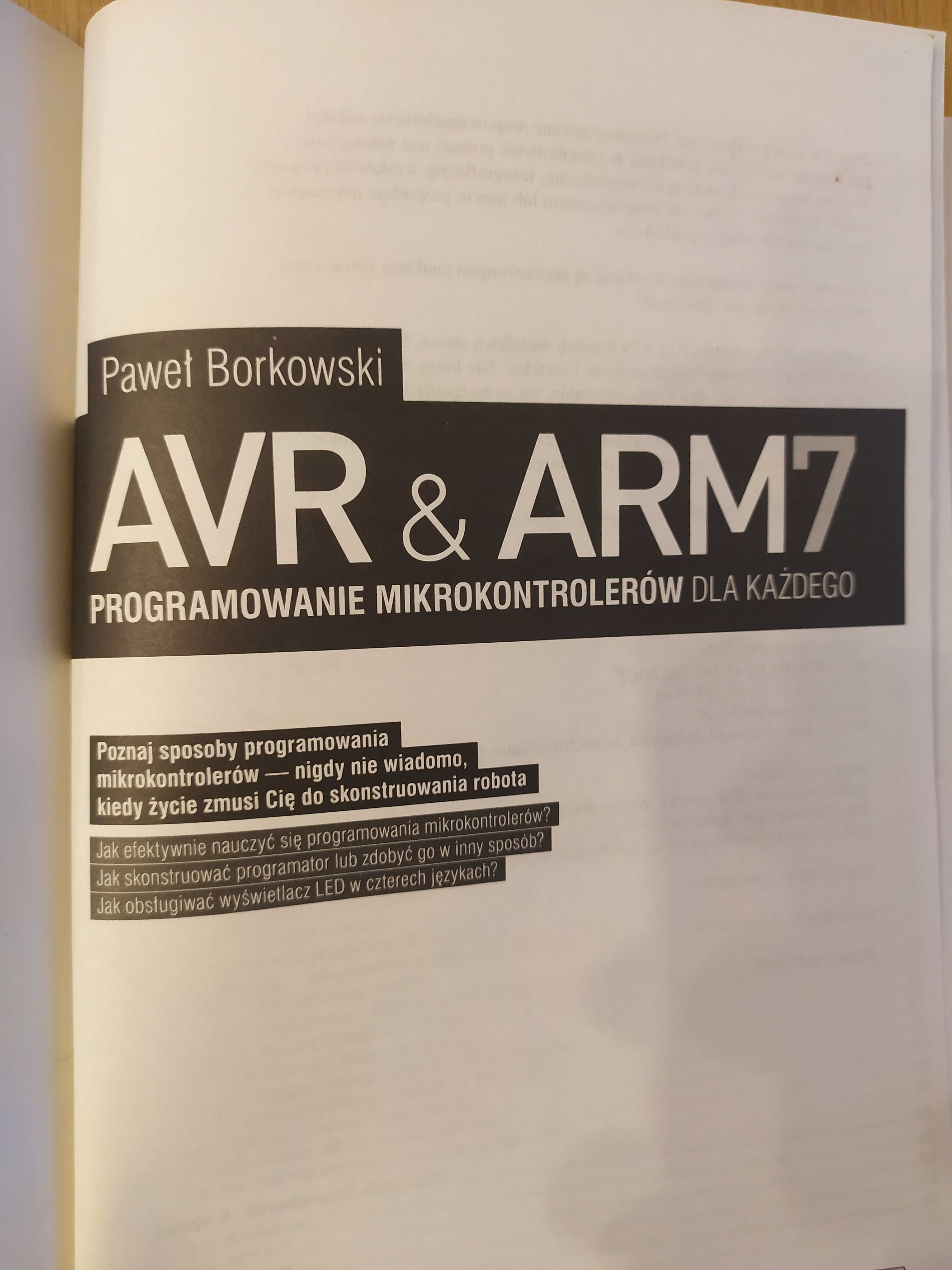 "AVR & ARM7 Programowanie mikrokontrolerów dla każdego" P. Borkowski