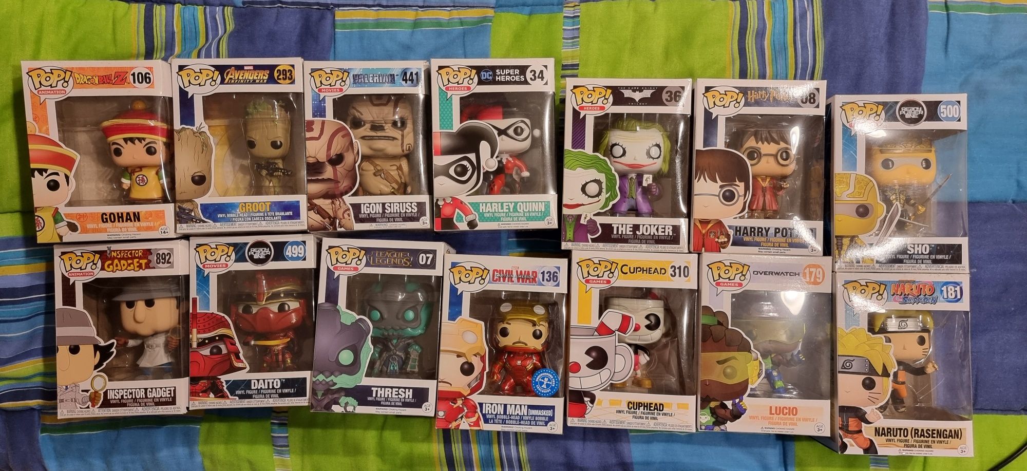 Diversas Funko Pop Figures