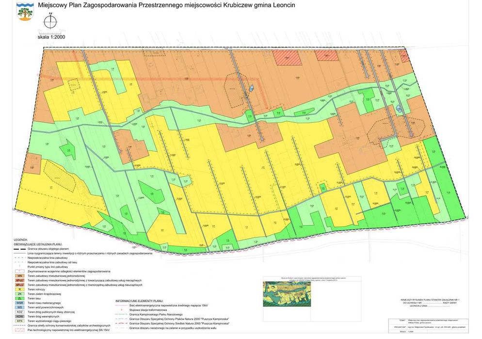 Atrakcyjna Działka 3208 m2. Krubiczew, ustalony MPZP