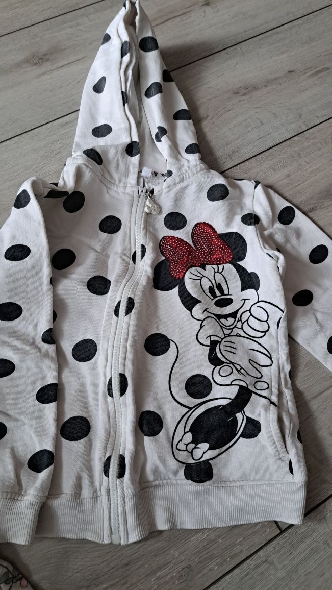 2szt bluzy z kapturem dla dziewczynki r 122-128 Smyk i Disney