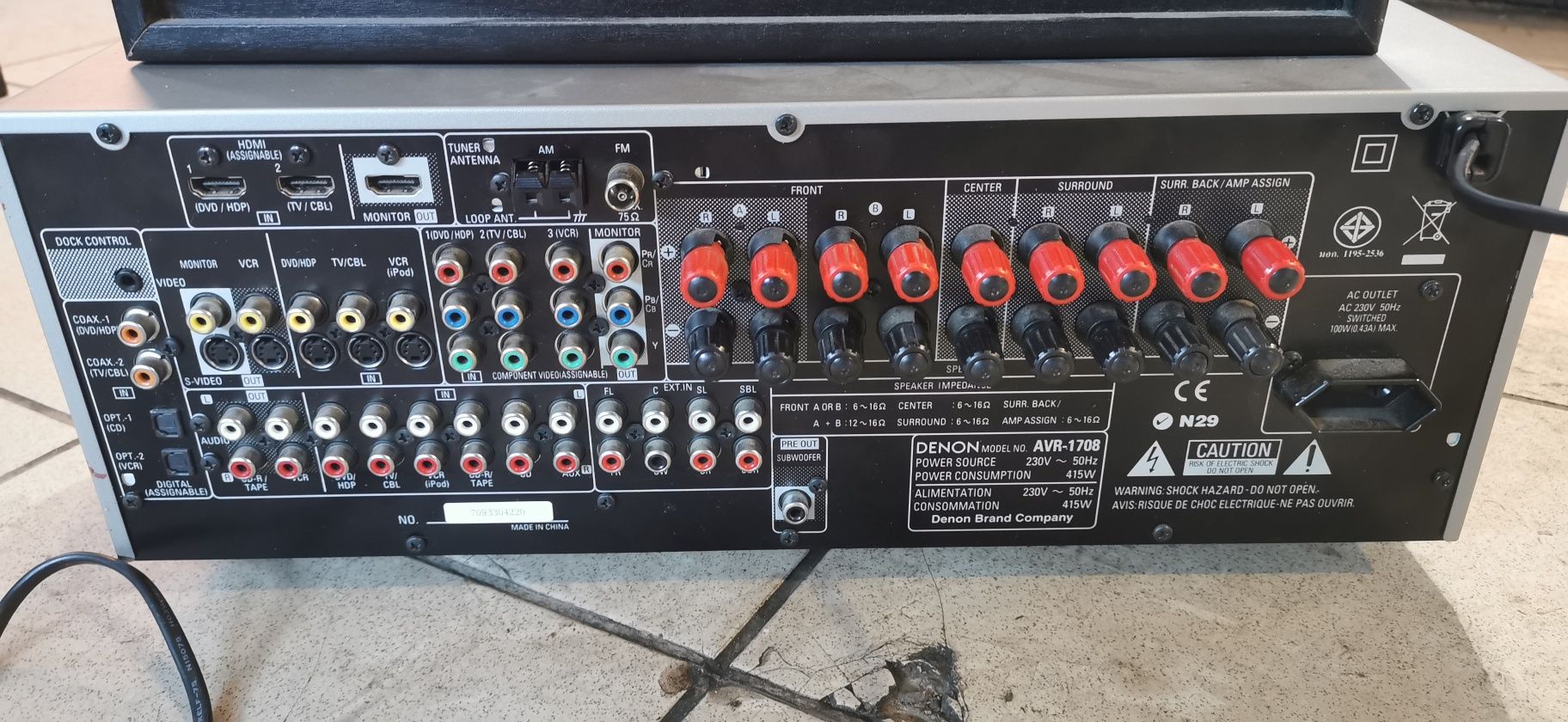 Kino domowe kolumny wzmacniacz Tonsil Denon stereo i 5,1