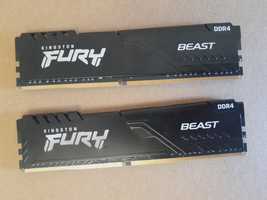 ОЗУ Kingston FURY 16 GB (2x8GB) DDR4 3600 MHz Beast