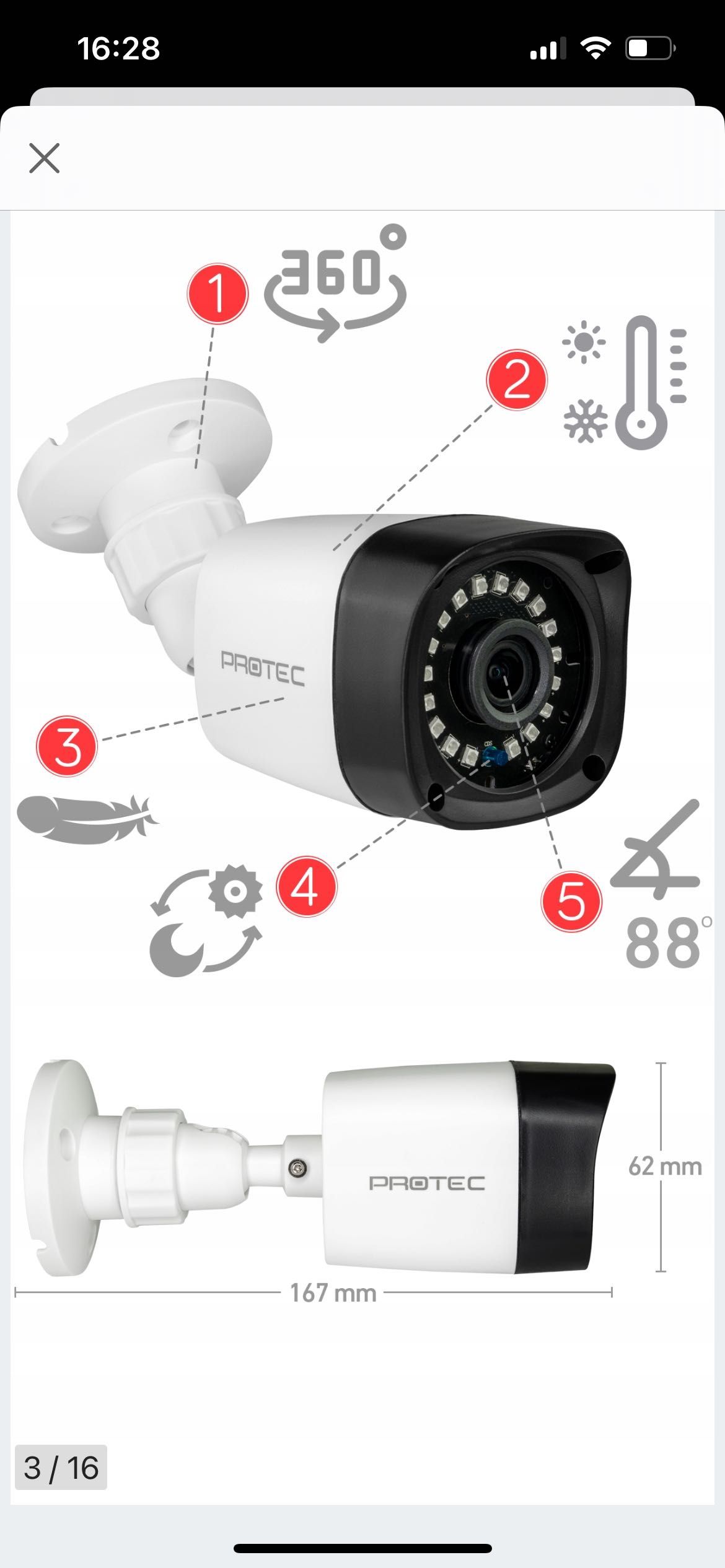 Zestaw do monitoringu Protec PR-XVR-04T2P