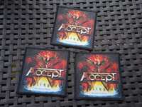 Zestaw 3x naszywki Accept Stalingrad heavy metal Judas Priest AC/DC